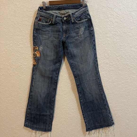 Miss Me‎ Embroidered Bootcut Jeans Womens Size 29 - Picture 1 of 10